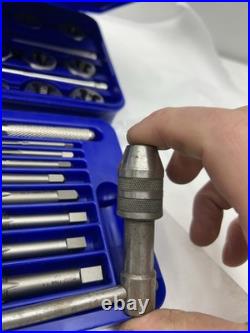 Irwin Hanson 26317 41 Pc. Metric Hex Tap & Die Set. (missing The Hand Tap)
