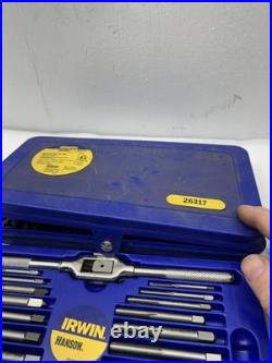 Irwin Hanson 26317 41 Pc. Metric Hex Tap & Die Set. (missing The Hand Tap)