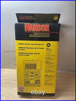 Irwin Hanson 39 Piece Tap & Die Set 23614 NEW IN BOX