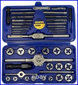 Irwin Hanson HAN24606 Machine Screw-Fractional Tap and Die Super Set 41 Pieces