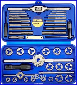 Irwin Tap And Die Set Metric 41 Piece Hanson USA Threading Tool Auto Mechanic
