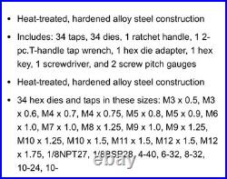 Klutch 75 Piece Combination Tap And Die Set Item No 63859