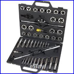 Klutch Tap and Die Tool Set 45 Piece Metric Tungsten Steel Rockwell Harness New