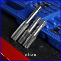 Large Tap and Die Set Standard 110 Piece Bolt and Pipe SAE Tap Sets for Thread