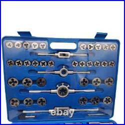 M2-M18 Complete Set of Tap and Die Sets, 110 Piece Set of Tap and Die Holder