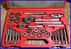 MAC Tools 25pc JUMBO METRIC Tap Die Set Lot Rethreading Cutting Mechanic