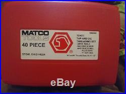 MATCO TOOLS 675 TD TAP AND DIE THREADING SET. Td40s. New