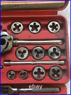MATCO TOOLS AUTOMOTIVE SAE. TAP & DIE SET IN RED CASE 42 PIECE 606TD Complete