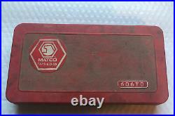 MATCO TOOLS AUTOMOTIVE SAE. TAP & DIE SET IN RED CASE 42 PIECE 606TD Complete