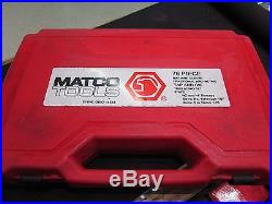 MATCO Tap and Die 76 Piece Set Machine Screw and Metric