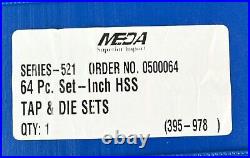 MEDA SUPERIOR IMPORTS Tap & Die Series 521 64-Piece Inch HHS 0500064
