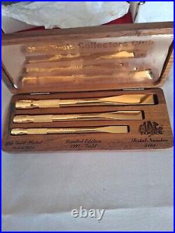 Mac Tools 24k Gold Edition Collectors Sets. Tap And Die And Chisel Set