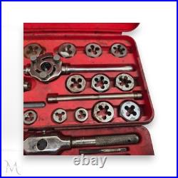 Mac Tools 8017TS Metric Tap & Die Set Red Case Mixed Pieces Vintage Essential