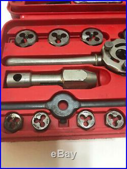 Mac Tools Metric Tap And Die Set 8017ts Made In The USA Missing 3 Taps And Gauge