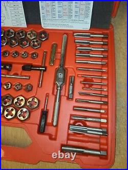 Mac Tools Tap And Die Set 76 Piece NC & NF Threads Model # TDCOMBO In Case