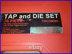 Mac Tools Tap And Die Set 76 Piece NC & NF Threads Model # TDCOMBO In Case