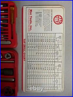Mac Tools Tap & Die Super Set 3606ts Red Carrying Case Complete