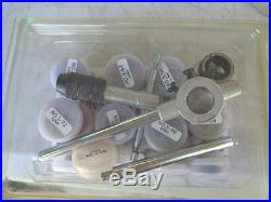 Machine Screw TAP & Die SET 12 sizes 50pc 0-80NF to 6/32 NC includes Holders