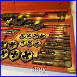 Magna Professional USA 58-Piece Tap & Die Set No. 95978 Missing Parts, Rusty