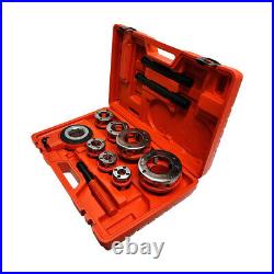 Manual Pipe Threading Set, Ratcheting Pipe Threading Tool, 7 Dies 3/8 to 2