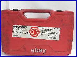 Matco 6754dplus 116-Piece Deluxe Tap, Die and Drill Bit Threading Set