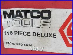 Matco 6754dplus 116-Piece Deluxe Tap, Die and Drill Bit Threading Set