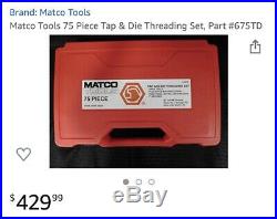 Matco 676TD Tap And Die Set