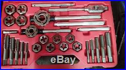 Matco Tools 25 Piece NC And NF Tap And Die Threading Set 9/16 Through 1 Inch