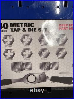 Matco Tools 40MTDS 40 Piece Metric Tap and Die Set NICE