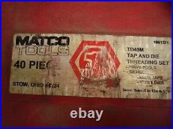 Matco Tools 40 Pc Tap & Die Threading Set (td40m/1861271)