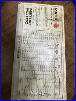 Matco Tools 42pc Metric Tap & Die Super Set No. 6312 Made in USA Complete Set