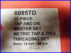 Matco Tools 6095TD 25pc metric TAP & DIE Master Set 14mm 24mm