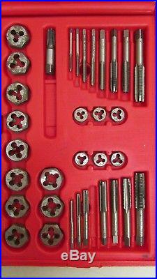 Matco Tools 676TDP Tap and Die Threading Set in Case with Matching HSS Drill Bits