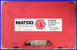 Matco Tools 676TD 76 Piece Combination Tap and Die Set Drill