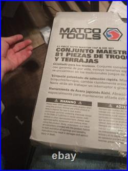 Matco Tools 81MATDS 81-Piece Auto Master Tap & Die Set Complete