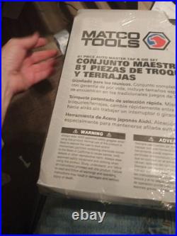 Matco Tools 81MATDS 81-Piece Auto Master Tap & Die Set Complete