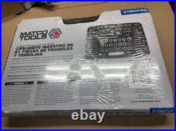 Matco Tools 81MATDS 81-Piece Auto Master Tap & Die Set in case NEW
