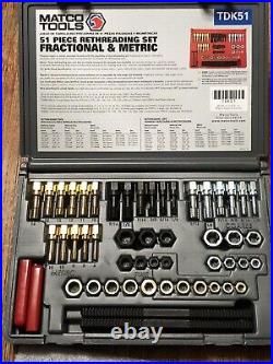 Matco Tools TDK51 RETHREADING TAP & DIE 51 PIECE SET. NEW