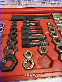 Matco Tools TR51K Thread Restoring Rethreading Kit Set Made In USA