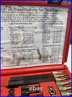 Matco Tools TR51K Thread Restoring Rethreading Kit Set Made In USA