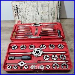 Matco Tools USA 42 Piece SAE Tap & Die Set 606TD Assorted Brands, READ