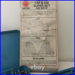 Matco tools. Metric tap and die super set no 6312