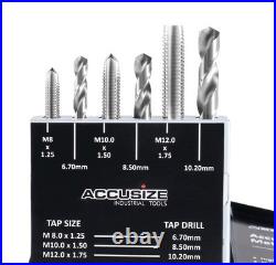 Metric 18 Pc H. S. S. Tap and Drill Set High Speed Steel for Metalworking