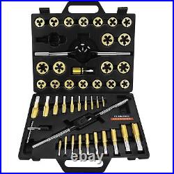 Metric Tap and Die Set (45-Pieces), for Repairing and Creating Internal and E