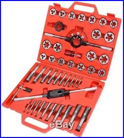 Metric Tap and Die Set TEKTON Made of Tungsten Alloy High Speed Steel (45-Piece)