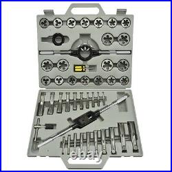 Metric Tap and Die Tool Kit Set HSS 45pc with Case Threader New FREE SHIPPING