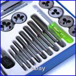 Metric Wrench Cut Tap Die Kit Hand Threading Tool Set Engineer Kit Metal Case