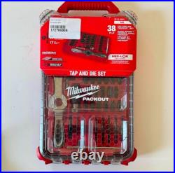 Milwaukee SAE & TAP-DIE PACKOUT 38 pcs set with hex. Lok 2 in 1, 49-22-5604