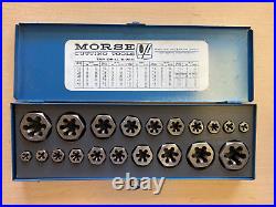 Morse Rethreading Hex Die Set 20 Piece 1/4-1 Unc And 1/4-1 Unf Set No. 200