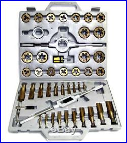 NEW 45pc Tap and Die Set Metric Tungsten Steel Titanium tools